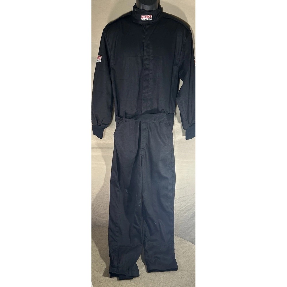 G-Force Racing Gear GF-125 Black Fire Retardant Racing Suit SFI 3.2A/1 Size S